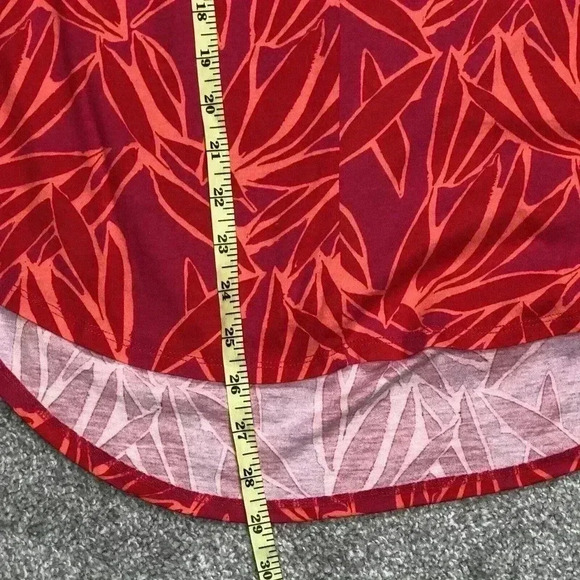 Soft Surroundings Sleeveless Top Sz XS Tunic V Neckline Pink Red Color - Picture 5 of 8